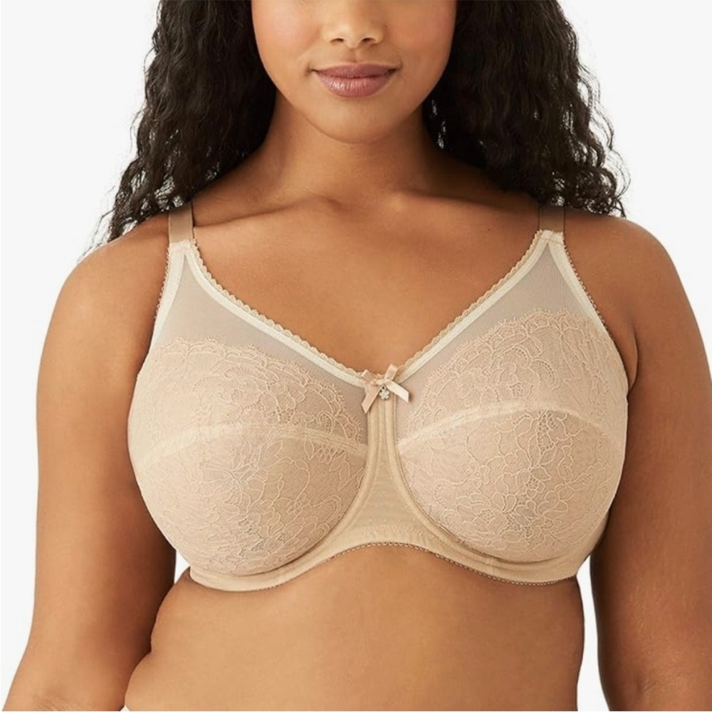WACOAL Retro Chic Full Figure Underwire Bra 40D  Lace Sheer